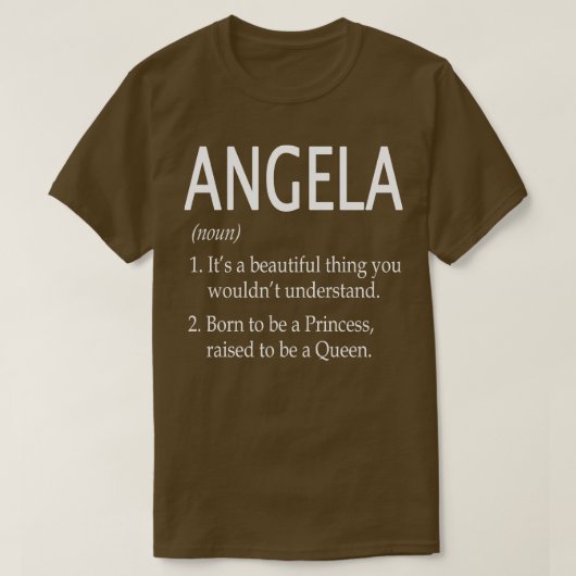 T-shirt Angela Name Cadeau (Design devant)