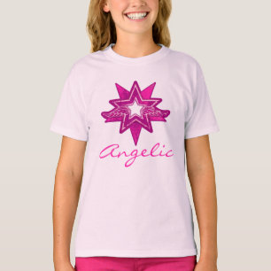 T-shirt angélique de tonalités de roses indien d
