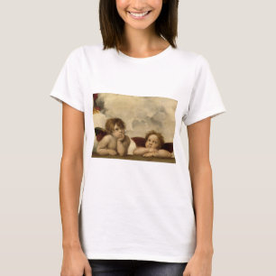 T-shirt Angels Cherubs Raphael Santi Sistine Madonna Sweet