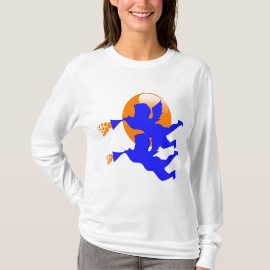T-SHIRT ANGES DE DAMES APPELLE LA LONGUE CHEMISE DE (Devant)