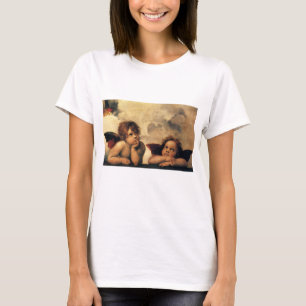 T-shirt Anges de la Madone Sixtine par Raphaël Sanzio