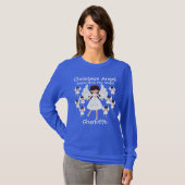 T-shirt Anges de Noël drôles avec nom (Devant entier)