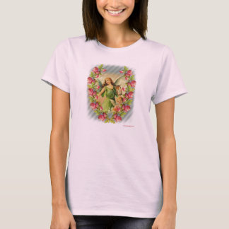 T-shirt anges et roses - customisés
