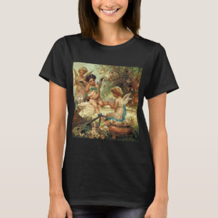 T-shirt Anges musiciens par Hans Zatzka, Victorian Fine Ar
