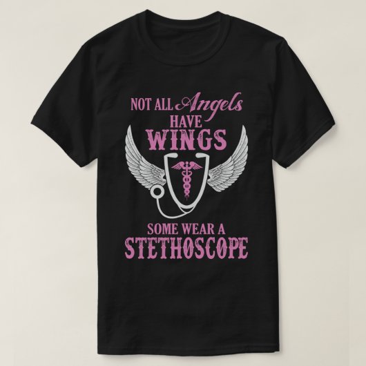 T-shirt Anges stéthoscope (Design devant)
