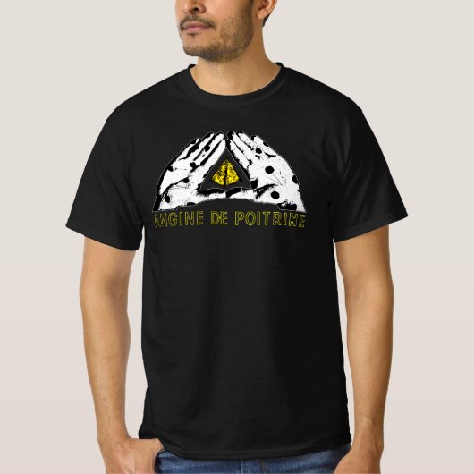 T-shirt Angine de Poitrine Mantra Rock Band Quebec Canada (Devant)