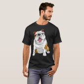 T-shirt ANGLAIS BULLDOGS Awesome Funny Bulldog Pups Chiens (Devant entier)