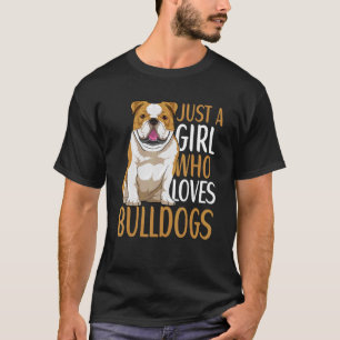 T-shirt Anglais Chien Chien Vêtements Pour Femmes Filles 2
