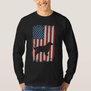 T-shirt Anglais Cocker Spaniel American Flag Usa Chien Pup