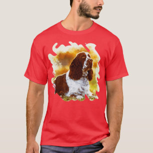 T-shirt Anglais Cocker Spaniel Dog Art numérique 5
