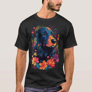 T-shirt Anglais Cocker Spaniel Floral Fleurs de printemps 