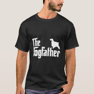 T-shirt Anglais Cocker Spaniel Lover Dogfather cadeau