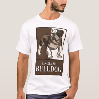 T-shirt anglais de bouledogue