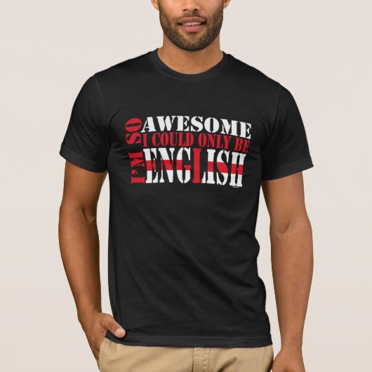 T-shirt Anglais et génial (Devant)