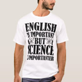 T-shirt Anglais Important Mais Citation De Professeur De S (Devant)