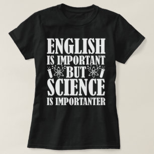 T-shirt Anglais Important Mais Science Drôle Enseignant Di