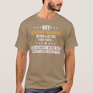 T-shirt Anglais Malinois Funny Chien Amant Puppy Animateur