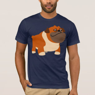 T-shirt anglais mignon de bouledogue