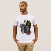 T-shirt Anglais Setter, chasse à la bécasse (Devant entier)