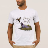 T-shirt Anglais Setter, Chasse de faisan (Devant)