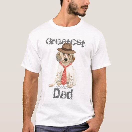 T-shirt Anglais Setter Papa (Devant)