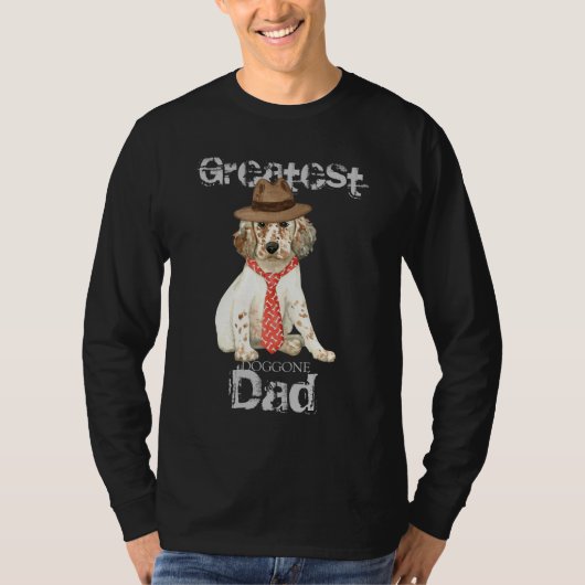 T-shirt Anglais Setter Papa (Devant)