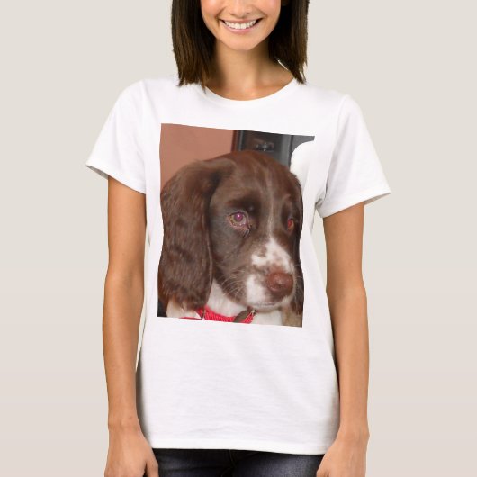 T-shirt Anglais_Springer_Espagnol lw chiot (Devant)