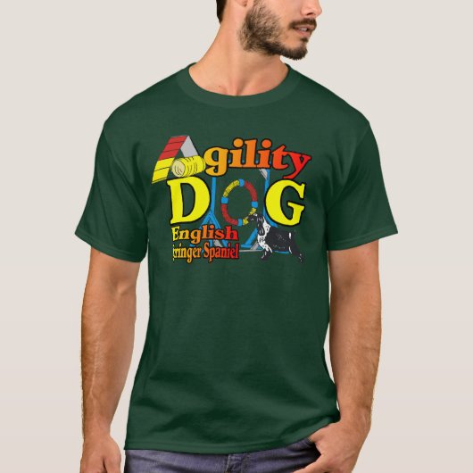 T-shirt Anglais Springer Spaniel Agility Cadeaux (Devant)