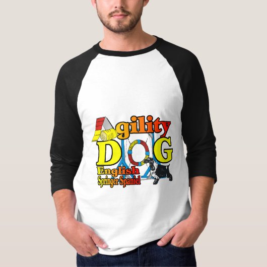 T-shirt Anglais Springer Spaniel Agility Cadeaux (Devant)