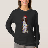 T-shirt Anglais Springer Spaniel Dog Portant le Casquette (Devant)
