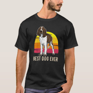 T-shirt Anglais Springer Spaniel Dog Sunset 20