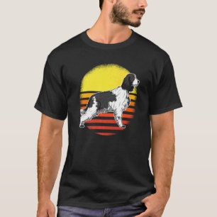 T-shirt Anglais Springer Spaniel Dog Sunset 35
