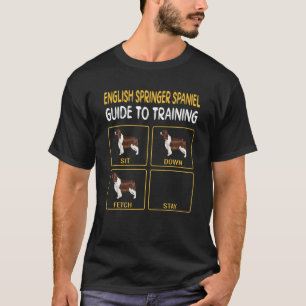 T-shirt Anglais Springer Spaniel Guide D'Entraînement Chi