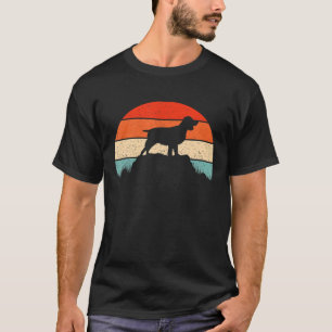 T-shirt Anglais Springer Warrier Chien Retro Sunset Pour F