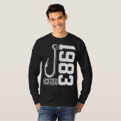 T-SHIRT ANGLER 42E ANNIVERSAIRE PÊCHE LIMITÉE ÉDITION 1983 (Devant entier)