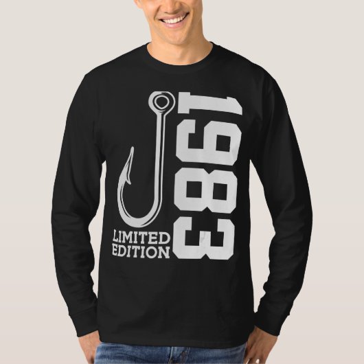 T-SHIRT ANGLER 42E ANNIVERSAIRE PÊCHE LIMITÉE ÉDITION 1983 (Devant)