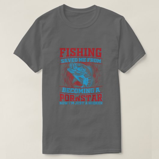 T-shirt Angler Funny à propos de la pêche pour les hommes  (Design devant)