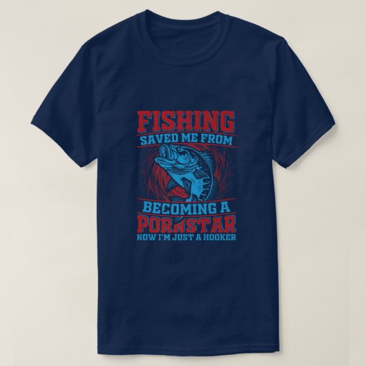 T-shirt Angler Funny à propos de la pêche pour les hommes (Design devant)