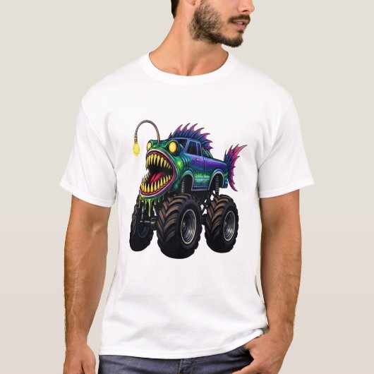 T-shirt Anglerfish Monster Truck (Devant)
