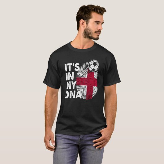 T-shirt Angleterre Dans Mon Adn Angleterre L'Équipe Drapea (Devant entier)