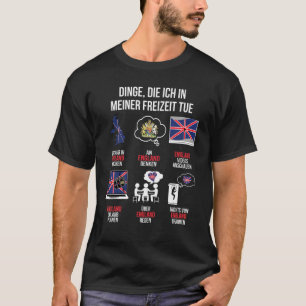 T-shirt Angleterre Dire : Temps Libre Angleterre Royaume-U