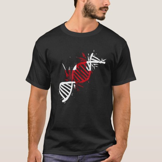 T-shirt Angleterre DNA Molecule Anglais Roots Angleterre D (Devant)