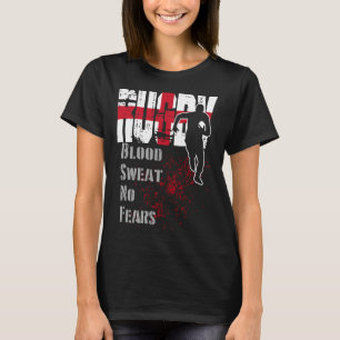 T-shirt Angleterre Drapeau de sang transpiration Pas de pe