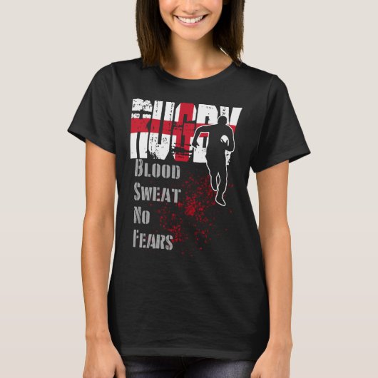 T-shirt Angleterre Drapeau de sang transpiration Pas de pe (Devant)