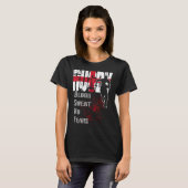 T-shirt Angleterre Drapeau de sang transpiration Pas de pe (Devant entier)