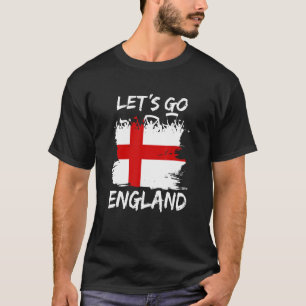 T-shirt Angleterre Équipe de football Fan Football Allons