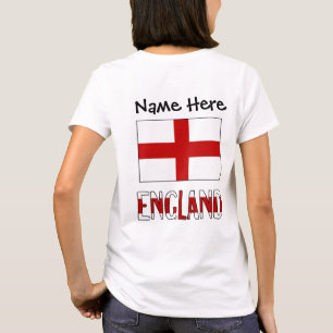 T-shirt Angleterre et drapeau anglais personnalisés 