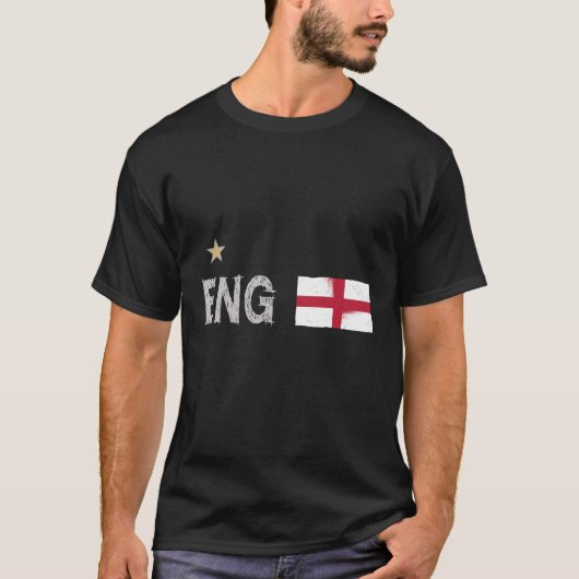 T-shirt Angleterre Fan Shirt Anglais Drapeau (Devant)