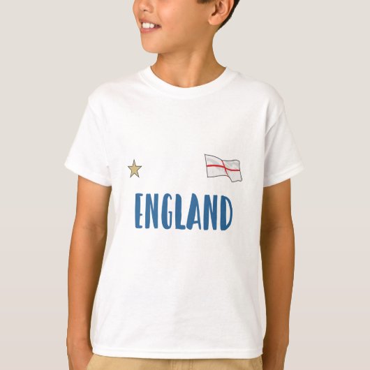 T-shirt Angleterre Fan Shirt Anglais Drapeau (Devant)