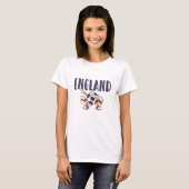 T-shirt Angleterre Fan Shirt Anglais Drapeau (Devant entier)